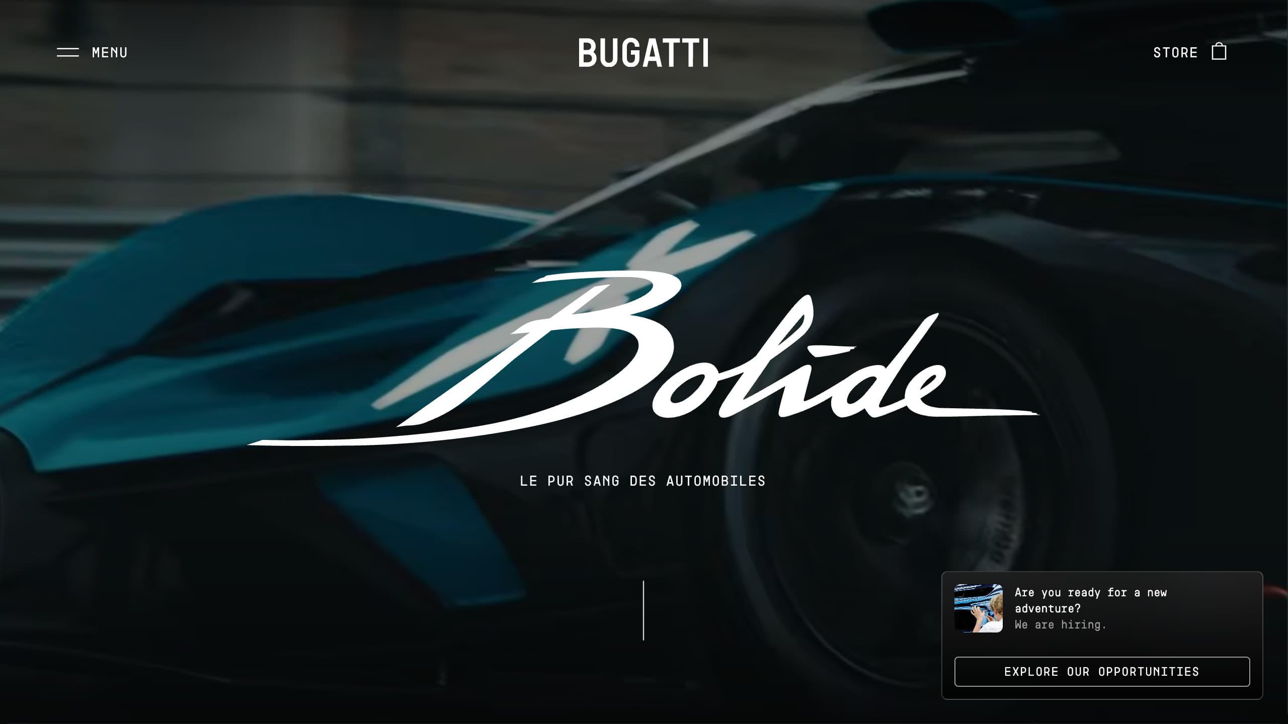 Bugatti Website