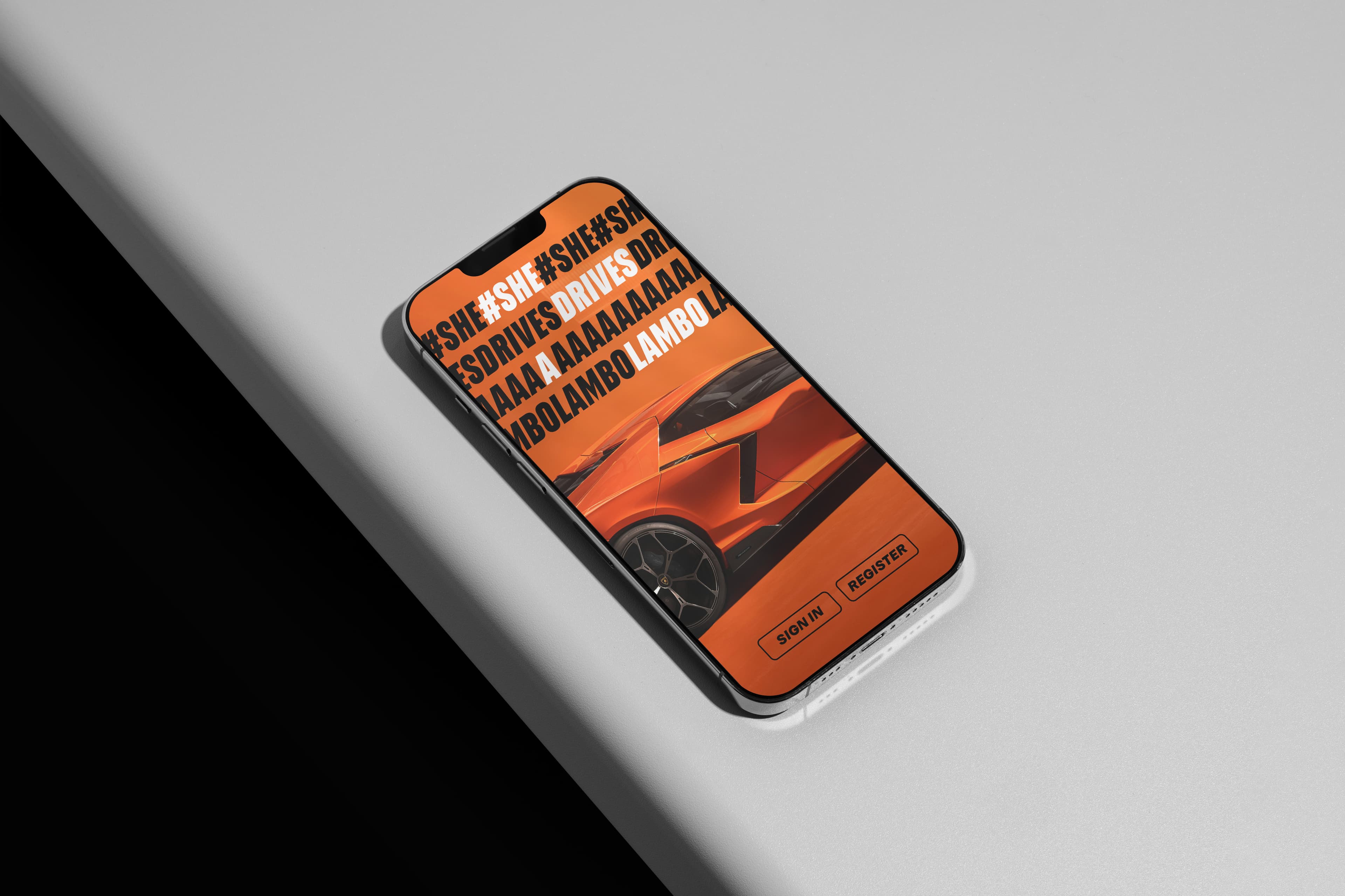 Lamborghini Product Launch, Web App